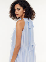 Women Halter Maxi Dress With Detachable Flower GOELIA