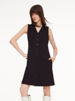 [Preview] Knit Blazer And Sleeveless Dress Two-Piece Set GOELIA