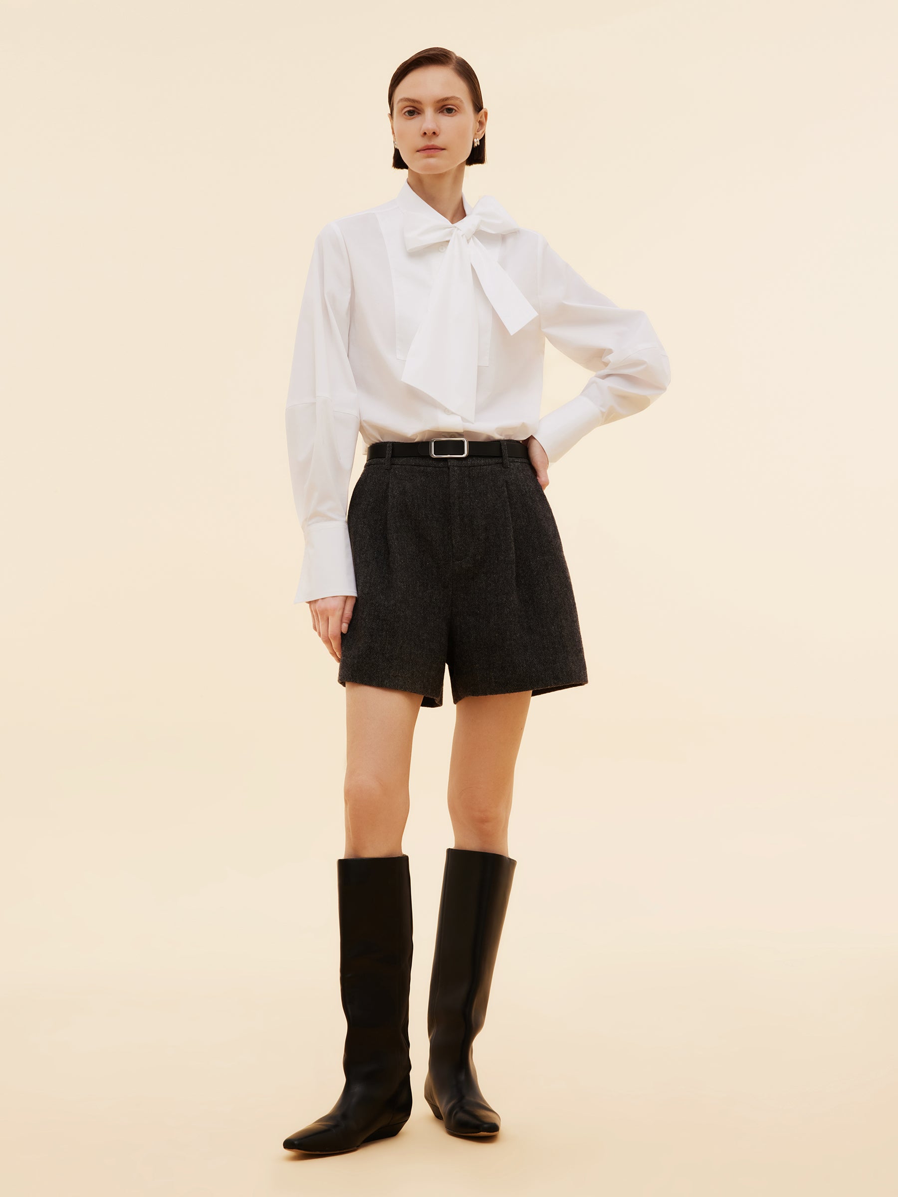 100% Washable Wool Women Shorts GOELIA