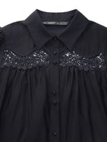 Tencel Blend Women Tiered Mini Dress With Ribbon GOELIA