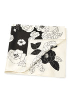 Camellia Printed 60 Square Pure Silk Scarf GOELIA