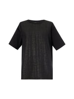 18MM Gambiered Canton Gauze Unisex Patchwork T-Shirt GOELIA