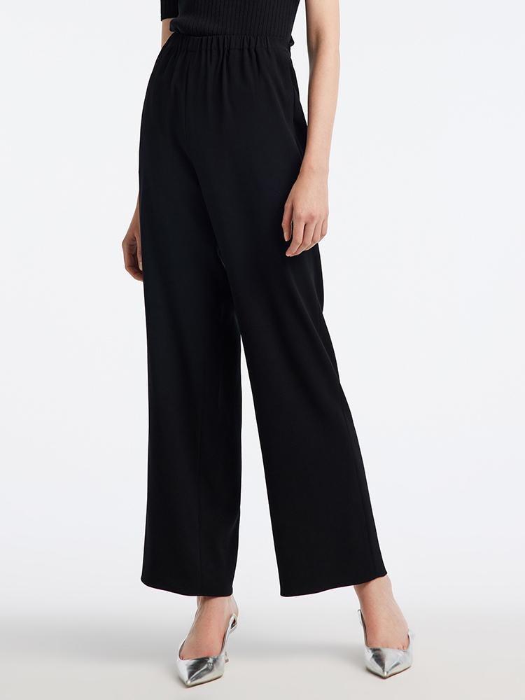 Triacetate Ankle-length Straight Full Length Pants GOELIA