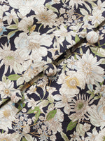Floral Printed V-Neck Puff Sleeves Women Midi Dress GOELIA