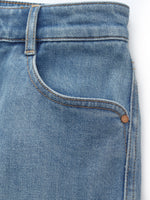 Cotton Denim Stretch Women Flared Jeans GOELIA