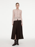 Wool Blend Cardigan And Tank Top Two-Piece Set GOELIA