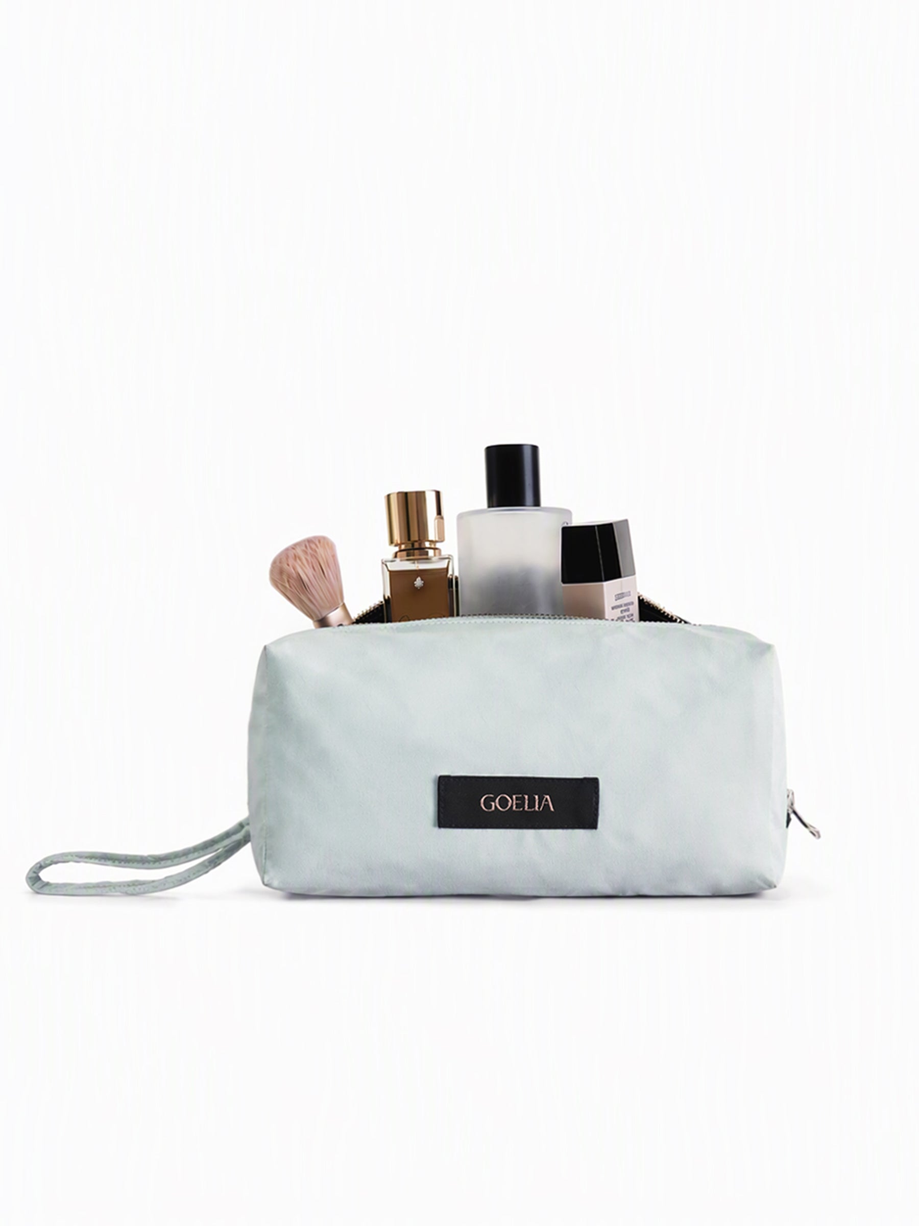 Light Sea Blue Medium Cosmetic Bag GOELIA