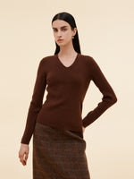 Lyocell Blend Knit Top And Cape Two-Piece Set GOELIA