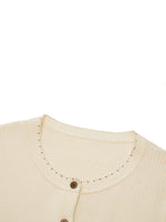 Tencel Wool Blend Cardigan And Tank Top And Skirt Three-Piece Set GOELIA