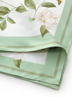 100% Mulberry Silk Rose Print Women Scarf GOELIA