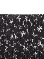 [Preview] Ribbon Print A-Line Women Skirt GOELIA