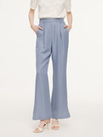 Acetate Tencel Linen Blend Women Suit Pants GOELIA