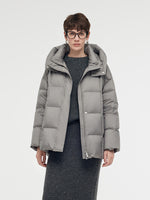 Loose Fit Hooded Goose Down Jacket GOELIA
