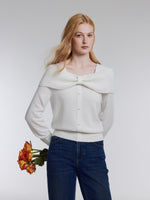 [Preview] Wool Bow Neck Women Sweater GOELIA