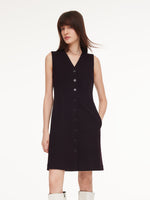 [Preview] Knit Blazer And Sleeveless Dress Two-Piece Set GOELIA