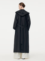 18 Momme Xiang Yun Silk Hooded Unisex Trench Coat GOELIA