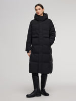 Thermal Tech Back Hooded Unisex Long Goose Down Coat GOELIA