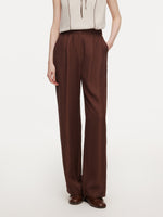 Tencel Acetate Linen Blend Women Pants GOELIA