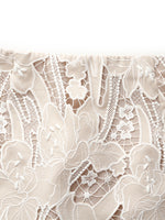 Lace Floral-Shaped Openwork Slit Women Half Skirt GOELIA