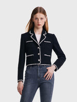 Tweed Knitted Short Jacket GOELIA