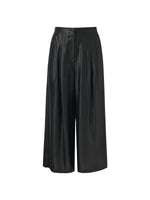 16MM Xiang Yun Silk Women Wide Leg Ankle Length Pants GOELIA
