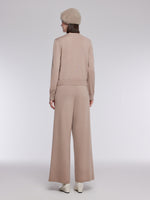 [Preview] Mock-Layered Knit Top And Pants Two-Piece Set GOELIA