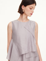 Tencel Acetate Linen Blend Tank Top And Skirt Two-Piece Set GOELIA