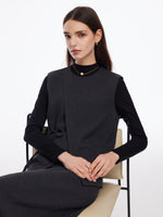 Knit Tank And Skirt And Long Sleeve Top Three-Piece Set GOELIA