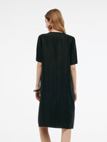 18MM Xiang Yun Silk Pockets Women Loose Fit Midi Dress GOELIA