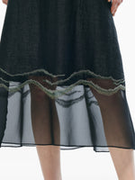 18MM Xiang Yun Silk Women Embroidered Skirt GOELIA