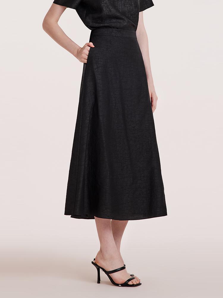 Xiang Yun Silk A-line Waisted Women Skirt GOELIA