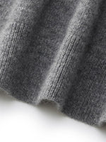 100% Cashmere Faux Two-Piece Women Cardigan GOELIA