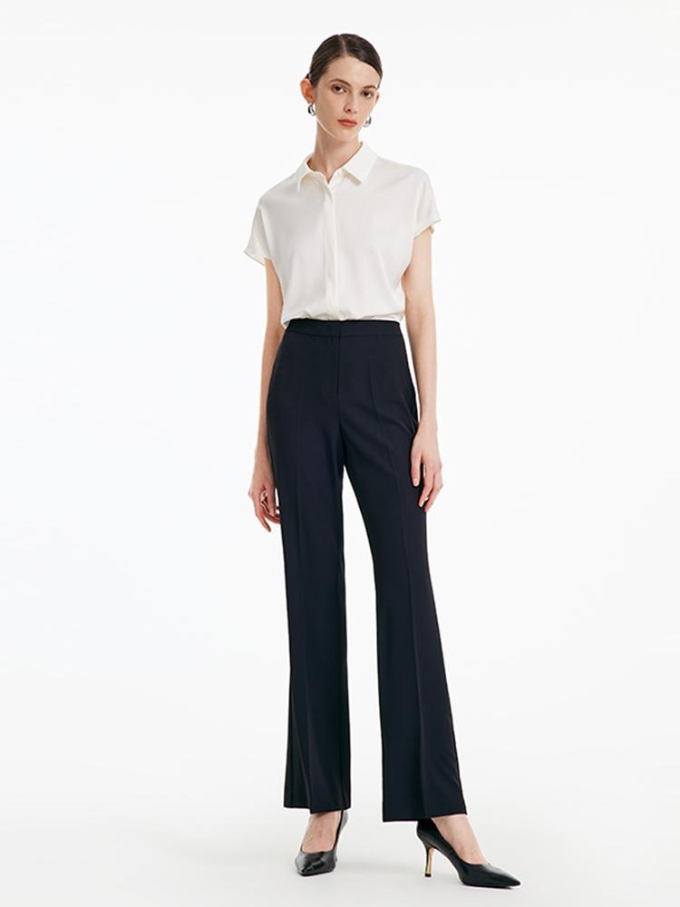 22 Momme Silk Short Sleeve Women Shirt GOELIA