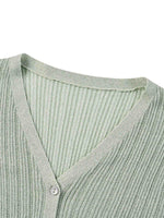 Tencel Wool Blend V-Neck Women Cardigan GOELIA