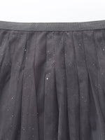 Mesh Elastic Waist Sequins Pleated Women Skirt GOELIA