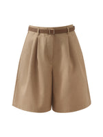 Loose A-Line Women Shorts With Belt GOELIA