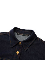 Denim Single-Breasted Women Jacket GOELIA