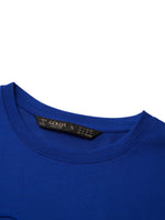 Cotton Blend Round Neck Tape Embroidered Women T-Shirt GOELIA