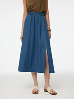 Tencel Blend Denim Women A-Line Skirt GOELIA