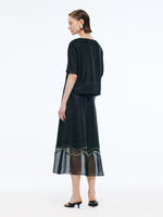 18MM Xiang Yun Silk Women Embroidered Skirt GOELIA