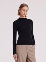 Machine Washable Wool Seamless Women Sweater GOELIA