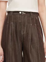 [Preview] Lyocell Blend Denim Women Straight Leg Jeans GOELIA