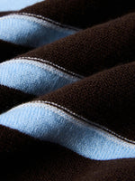 Tencel Wool Blend Stripe Women Knit Top GOELIA