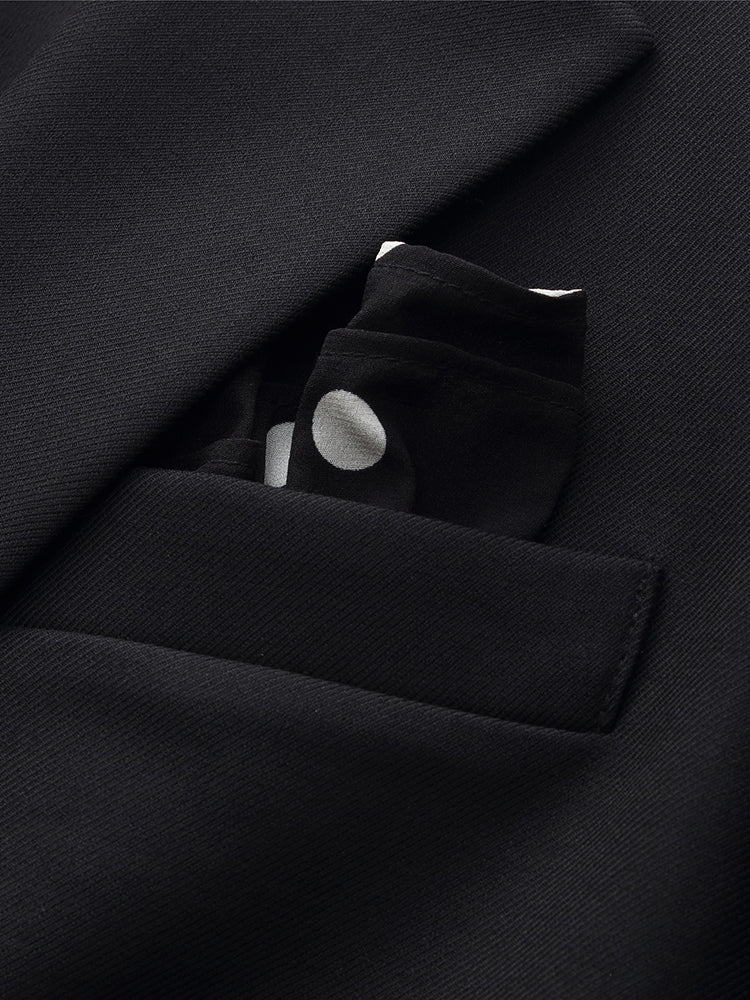 100% Wool Women Blazer With Detachable Brooch GOELIA