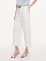 Denim Adjustable Waist Women Ankle-Length Jeans GOELIA