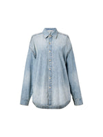 100% Cotton Denim Unisex Oversized Shirt GOELIA