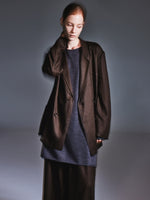 100% Linen Loose Fit H-Line Unisex Shop Coat GOELIA