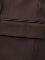 Relaxed H-Line Women Blazer With Detachable Cuffs GOELIA