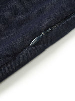 Denim Pleated Women Half Skirt GOELIA