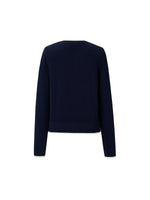 [Preview] 100% Wool Color Block Women Knit Top GOELIA